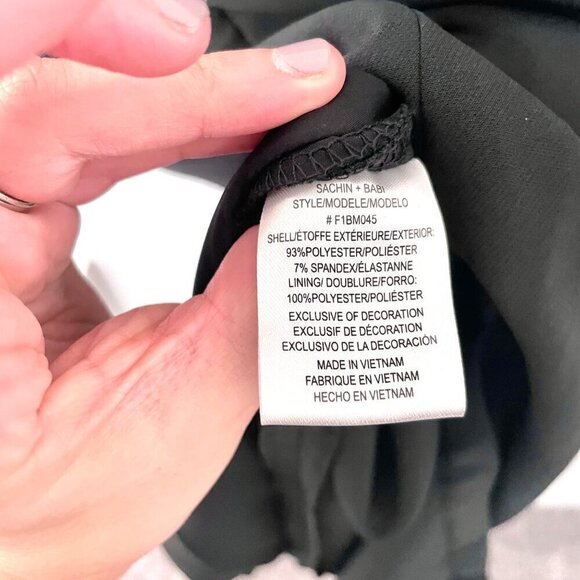 Sachin & Babi Crystal-Embellished Satin Midi Dress Black Women’s Size 10 NWT - Picture 6 of 6